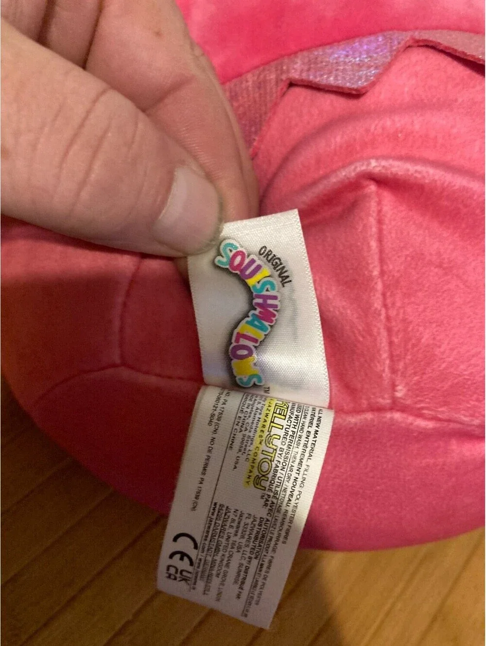 Squishmallows Bubble Yum Witch Plush Toy 11 in Pink and Polyester Black